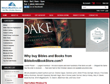Tablet Screenshot of bibleandbookstore.com